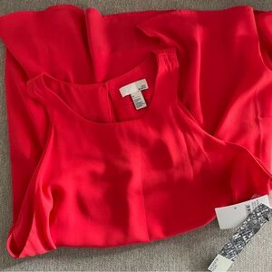 NWT 14th & Union Sleeveless Red Blouse in Size Medium